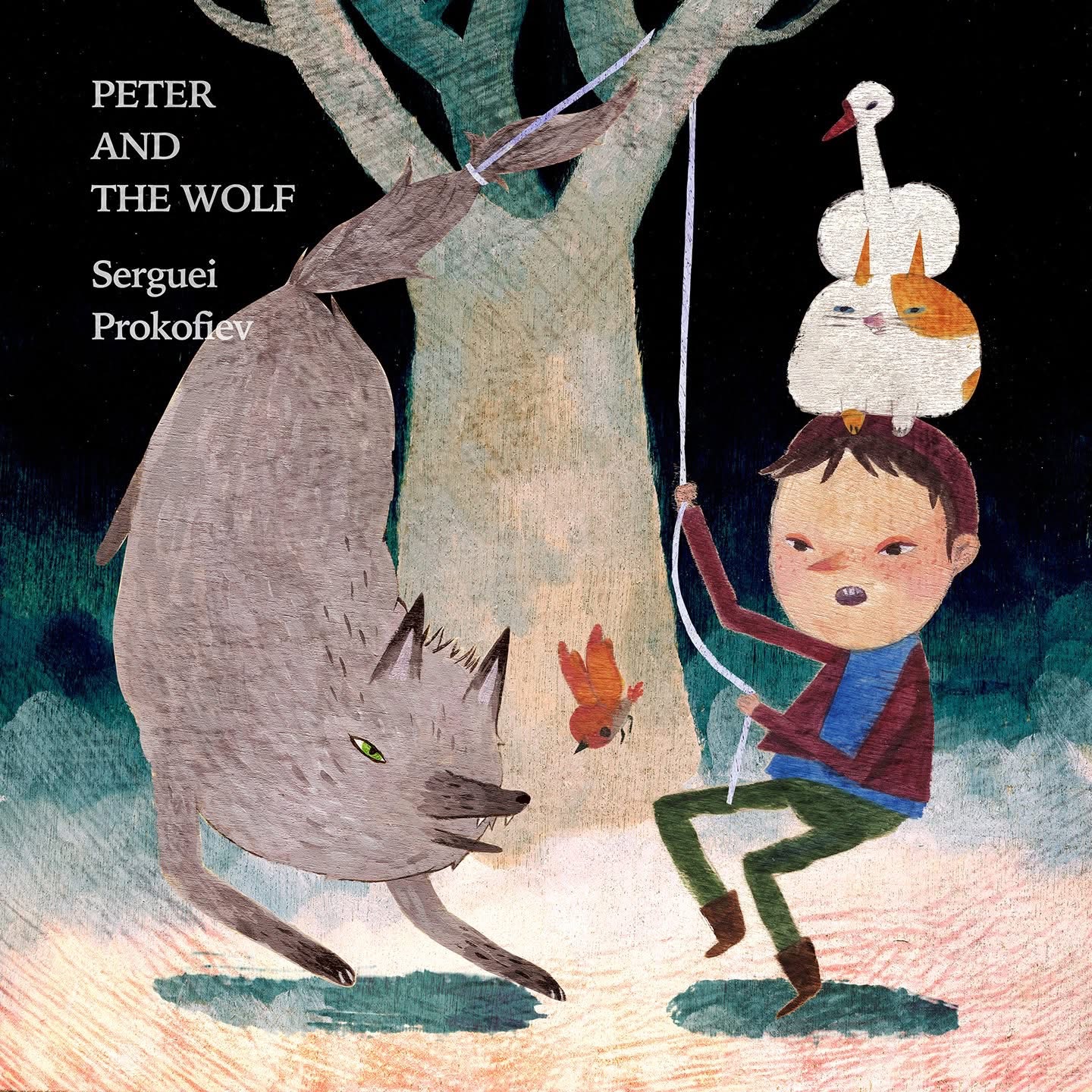 Illustrated Peter and the Wolf record cover